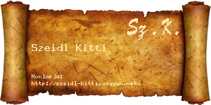 Szeidl Kitti névjegykártya